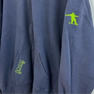 Vintage Skateboard Zip Hoodie XL 1990s Bogus